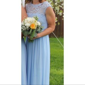 David’s Bridal Bridesmaid Dress Ice Blue Size 4